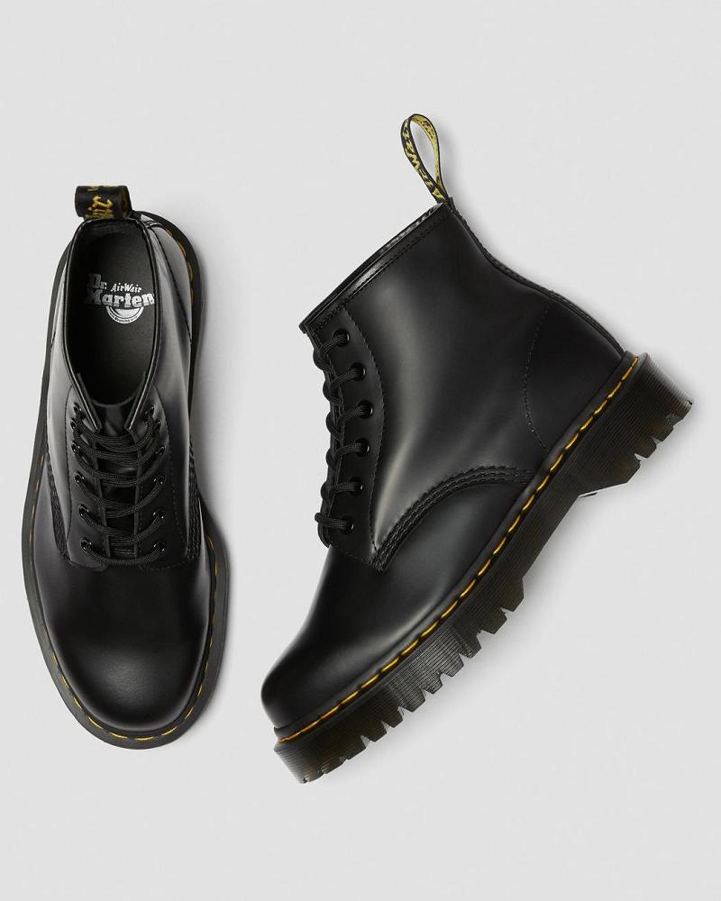 Botines Dr Martens 101 Bex Smooth Cuero Hombre Negros | MX 393PJJ